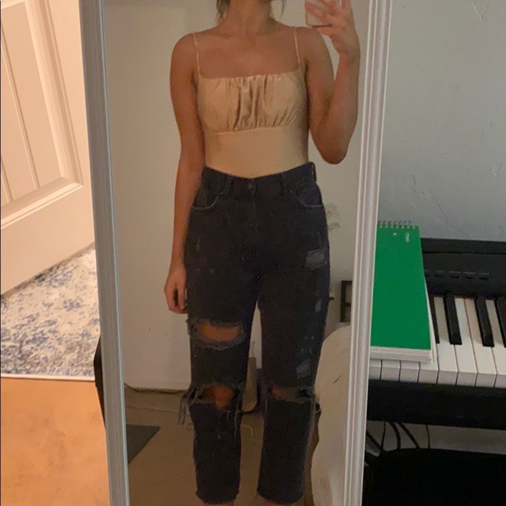 Gold bodysuit